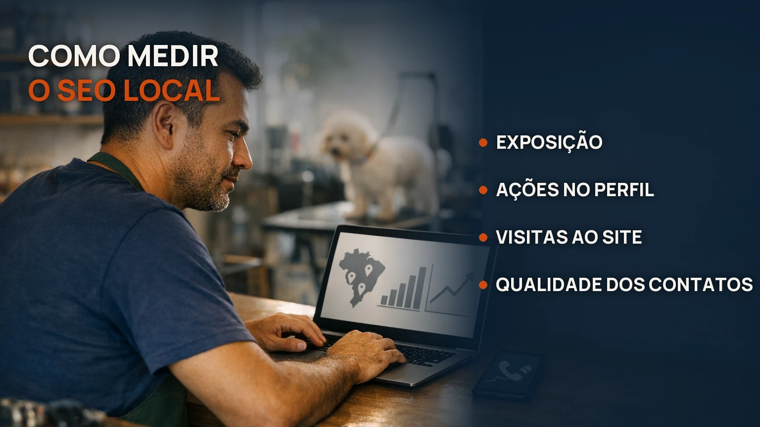 Como medir o SEO local: exposição, ações no perfil, visitas ao site e qualidade dos contatos