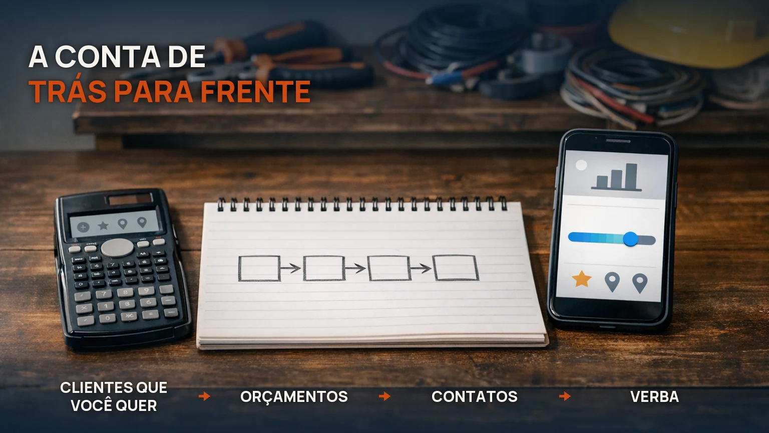 A conta de trás para frente: clientes que você quer, orçamentos, contatos e verba