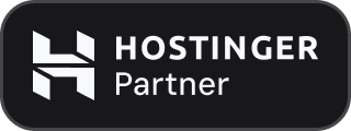 Selo oficial Hostinger Partner