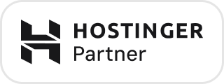 Selo oficial Hostinger Partner